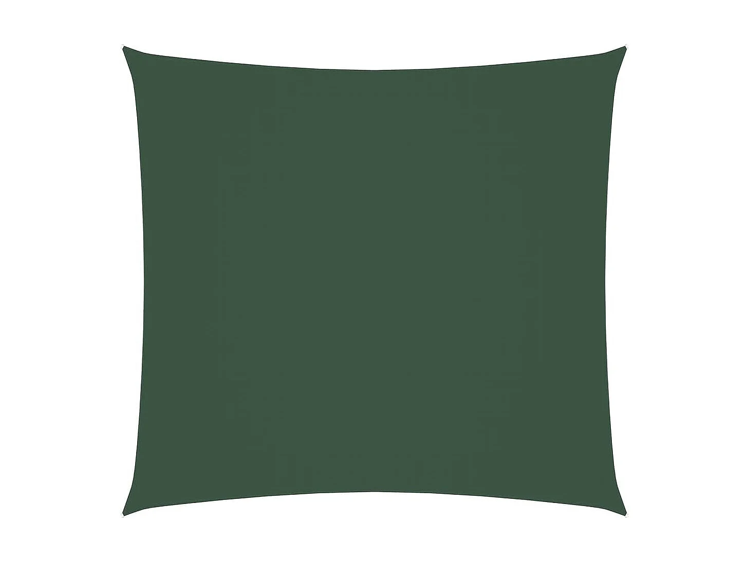 Toldo de vela cuadrado tela Oxford verde oscuro 5x5 m ES331252