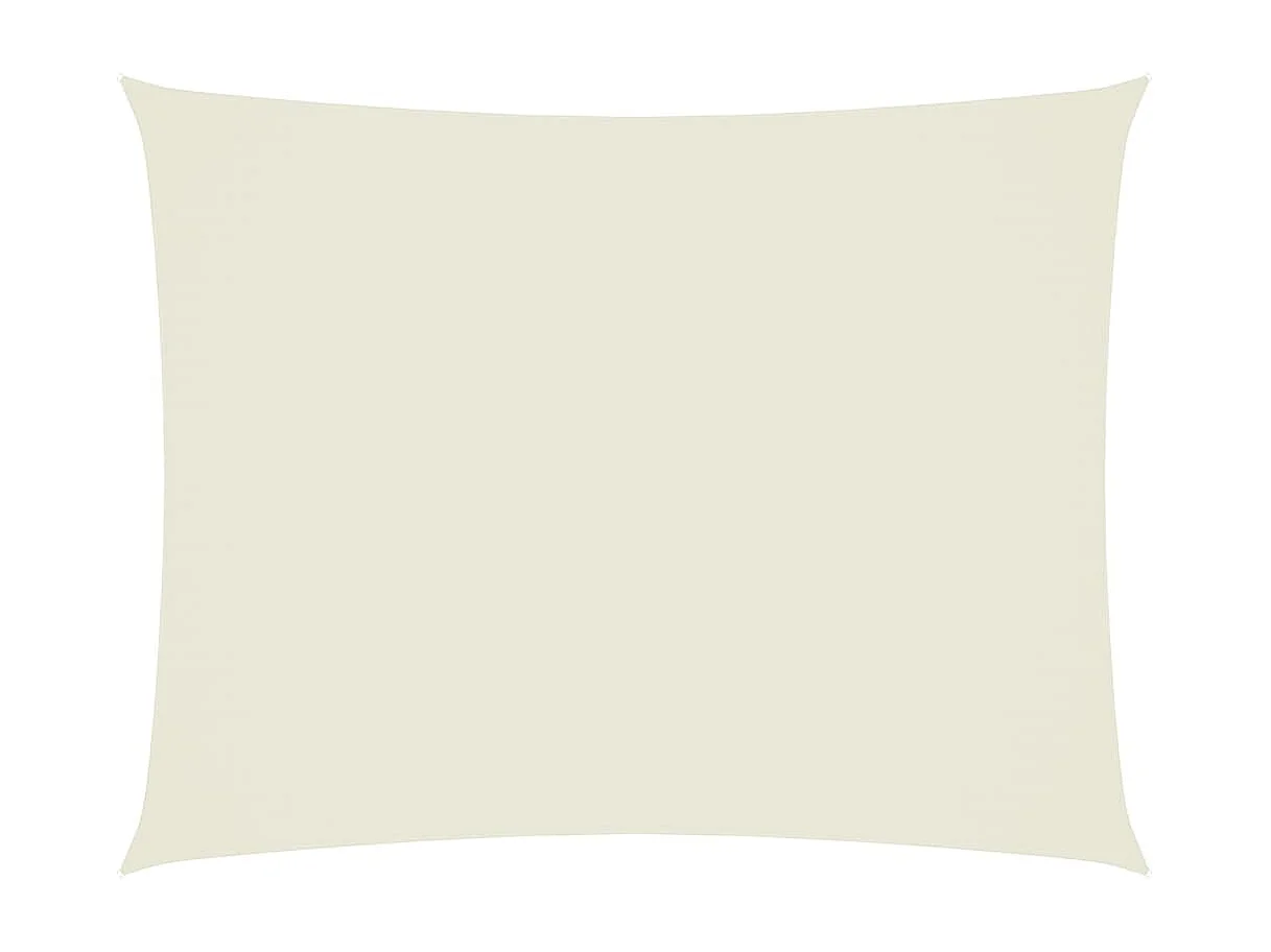 Voile d'ombrage tissu oxford rectangulaire 3x4 m crème FR89720