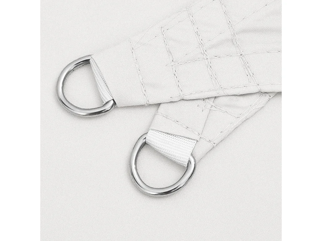 Voile d'ombrage tissu oxford triangulaire 4x4x4 m blanc FR14324