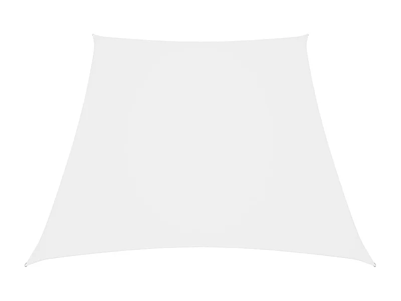 Zonnescherm trapezium 3/4x3 m oxford stof wit BE352792
