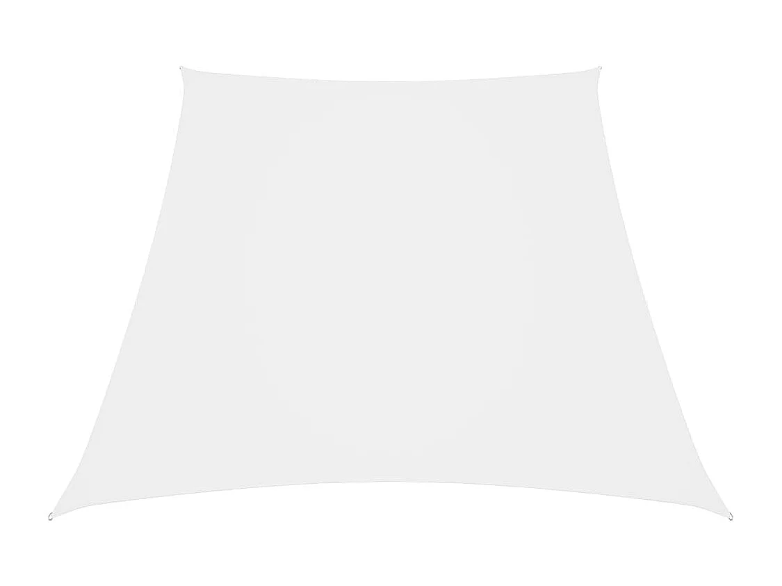 Zonnescherm trapezium 3/4x3 m oxford stof wit BE352792