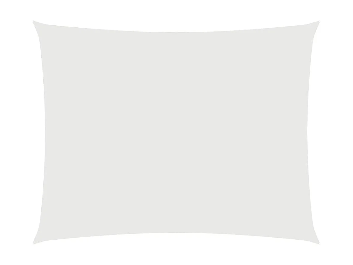 Voile d'ombrage tissu oxford rectangulaire 4x5 m blanc FR40097