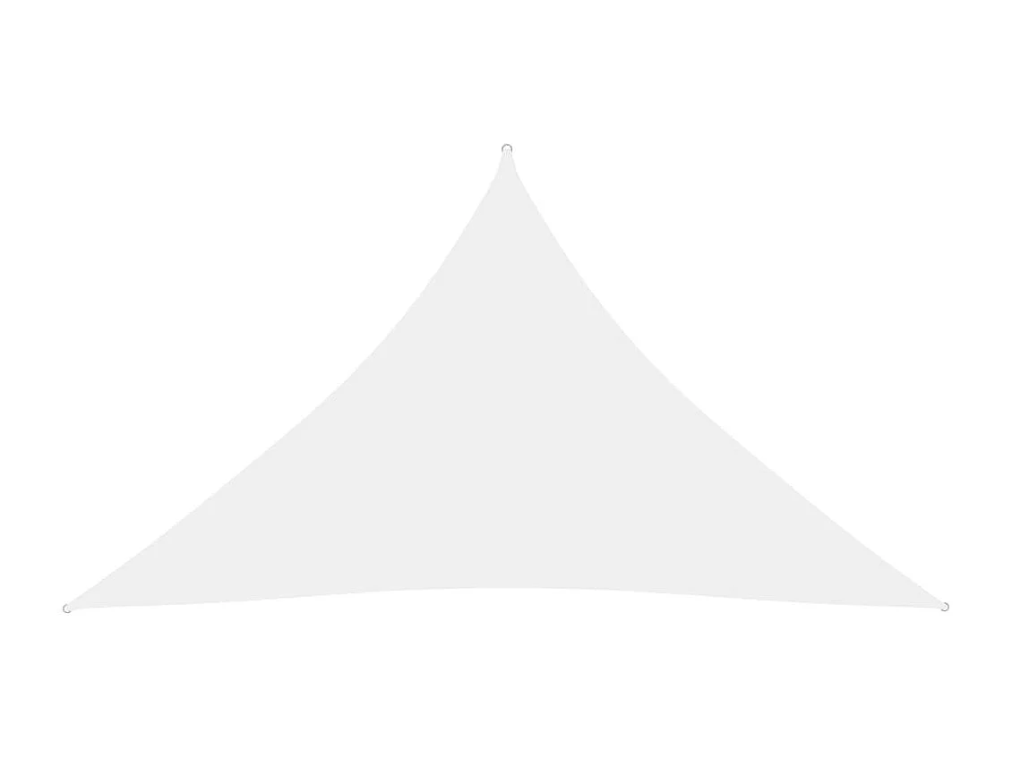 Voile d'ombrage tissu oxford triangulaire 4x4x5,8 m blanc FR44159