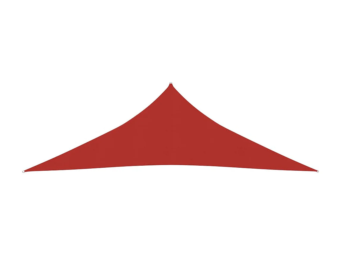 Toldo de vela HDPE rojo 160 g/m² 3,5x3,5x4,9 m ES377998