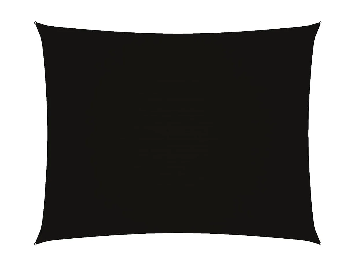 Toldo de vela rectangular tela Oxford negro 3x4,5 m ES577559