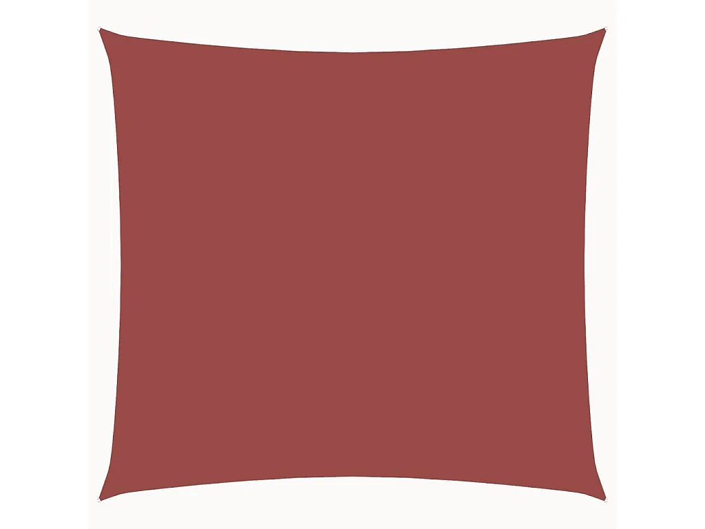 Voile d'ombrage Tissu Oxford carré 2,5x2,5 m Terre cuite FR18386