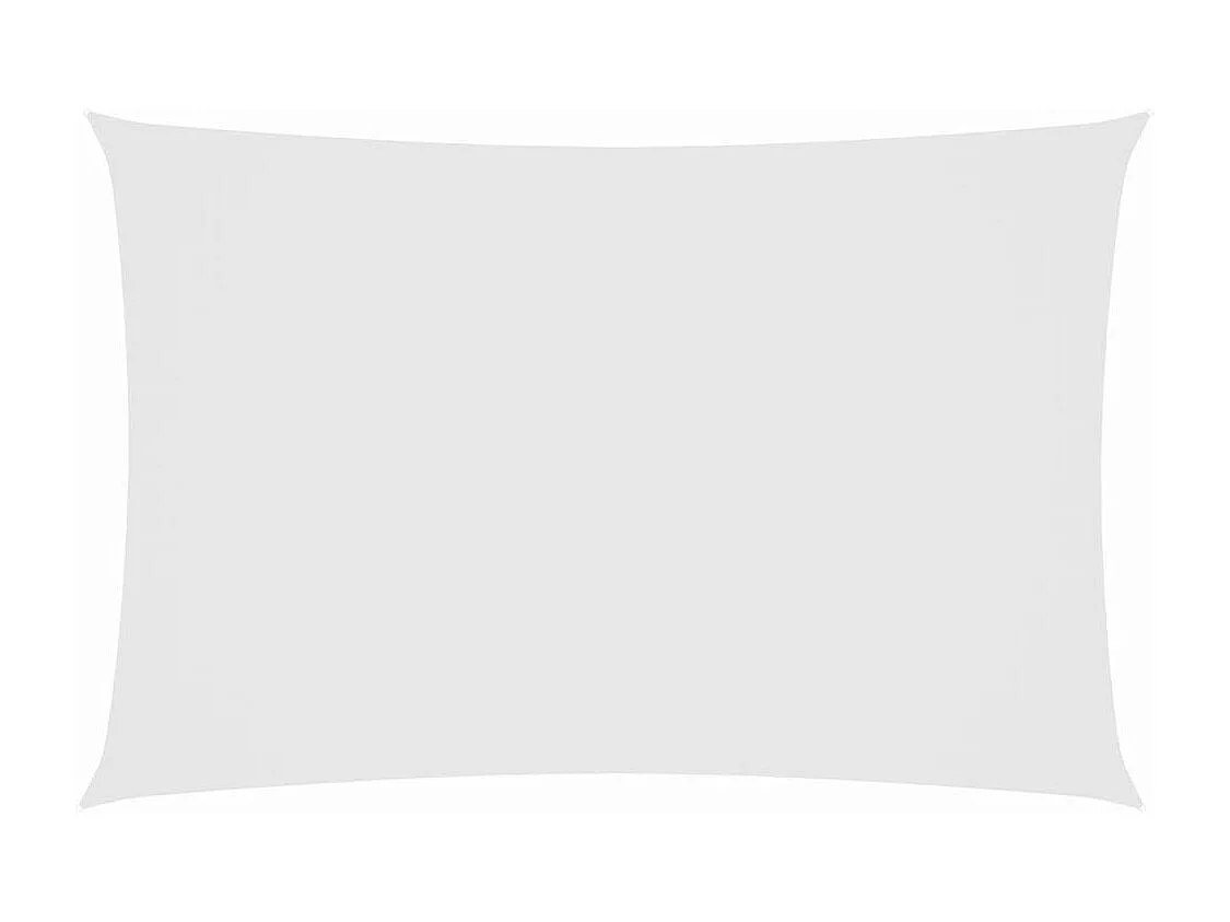 Voile d'ombrage tissu oxford rectangulaire 2x4,5 m blanc FR64071