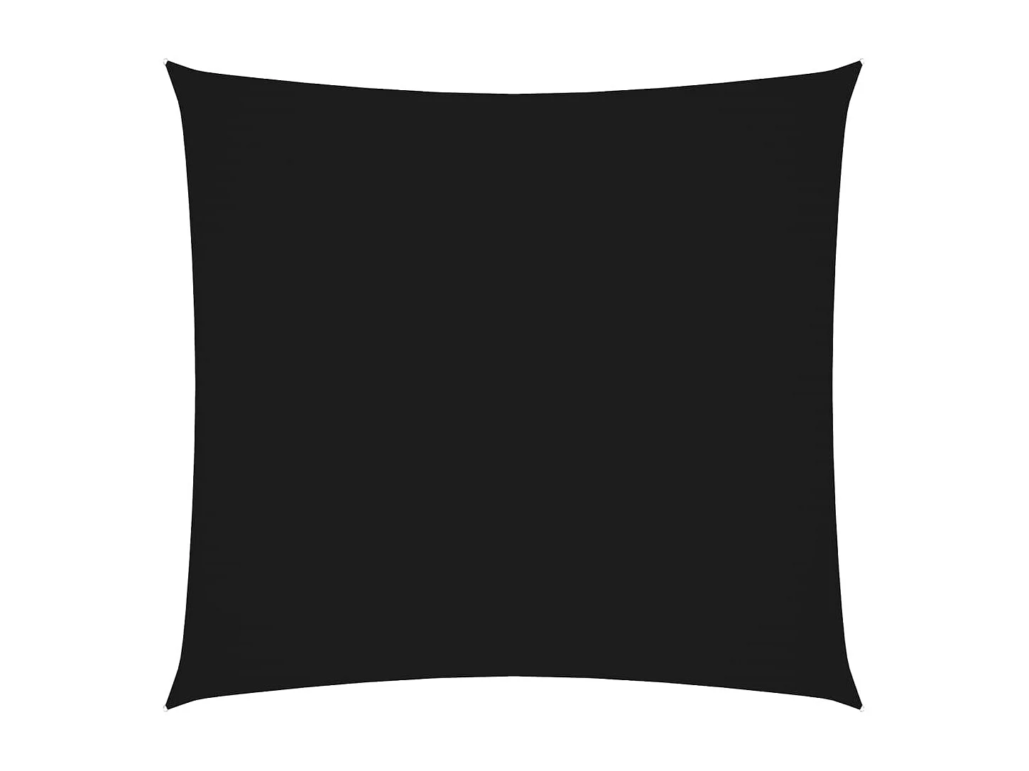 Toldo de vela cuadrado tela Oxford negro 7x7 m ES355110