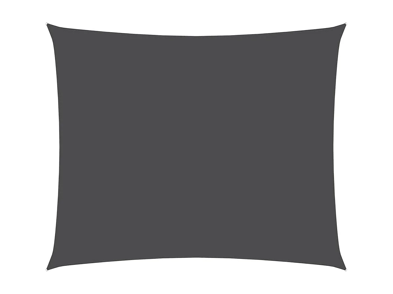 Voile d'ombrage tissu oxford rectangulaire 2,5x3,5m anthracite FR55649