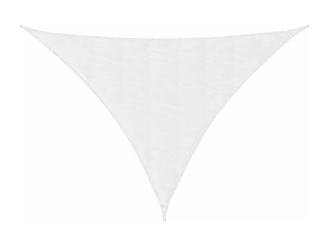 Voile d'ombrage tissu oxford triangulaire 3x3x4,24 m blanc FR26918