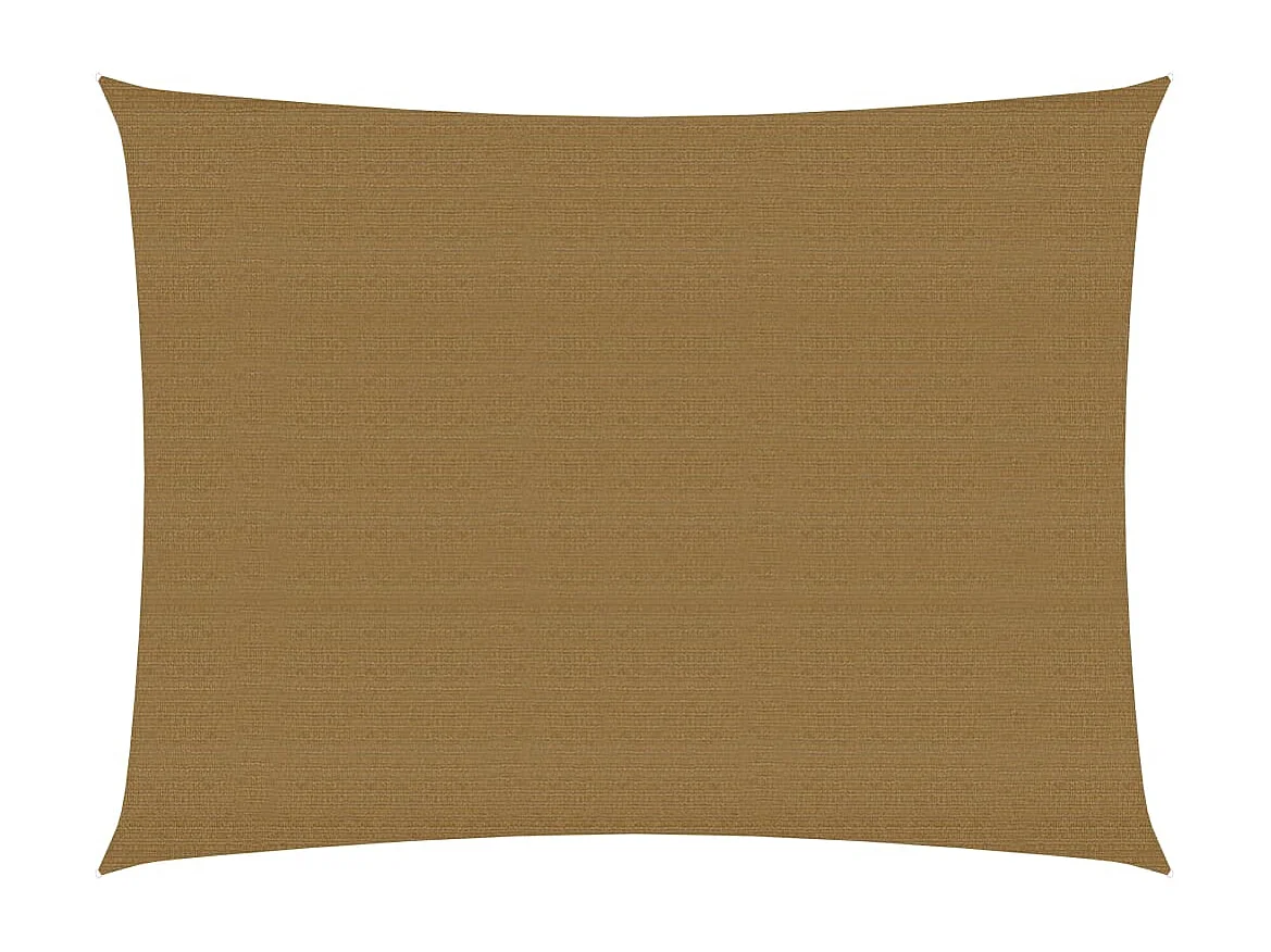 Voile d'ombrage 160 g/m² Taupe 3x4,5 m PEHD FR35608