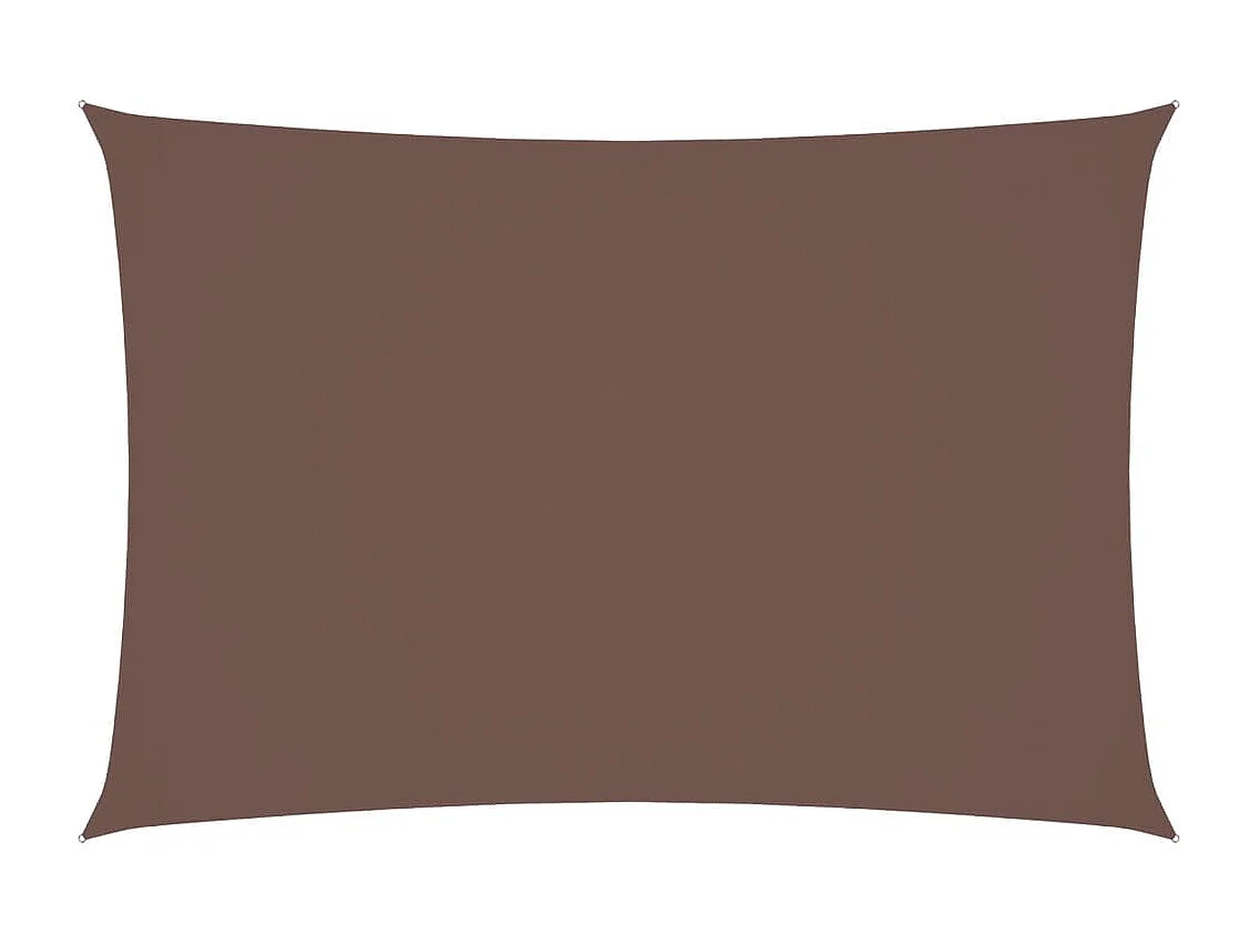 Voile d'ombrage tissu oxford rectangulaire 2,5x4,5 m marron FR98383