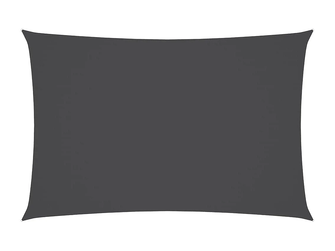 Voile d'ombrage Tissu Oxford rectangulaire 5x7 m Anthracite FR93685