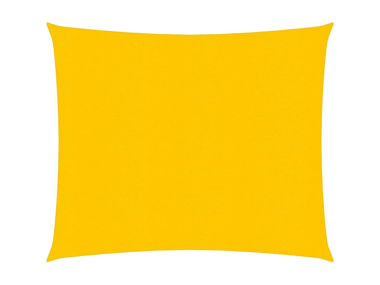 Voile d'ombrage 160 g/m² carré jaune 4x4 m PEHD FR85025