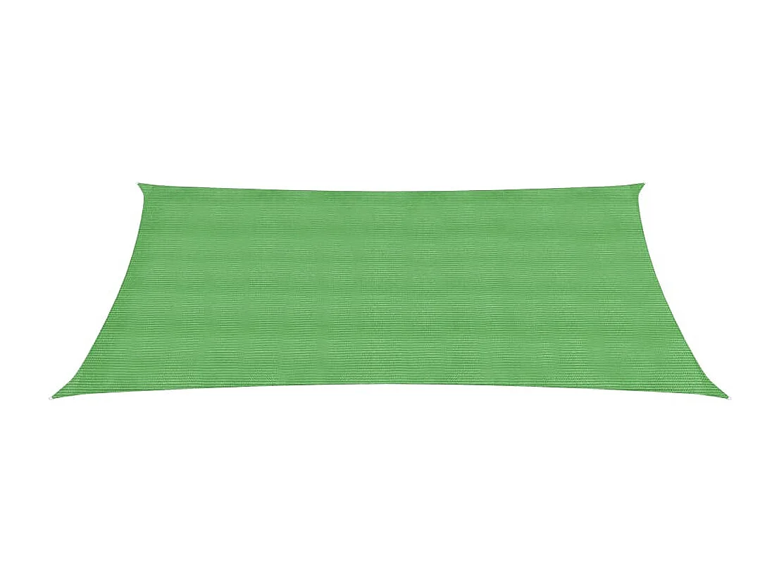 Toldo de vela HDPE verde claro 160 g/m² 4x6 m ES988342