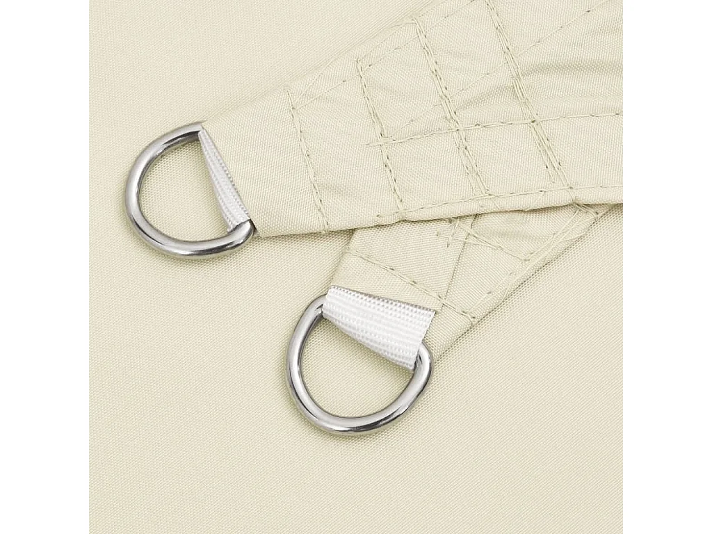 Zonnezeil 7x5x5 m 100% polyester oxford crèmekleurig BE550181