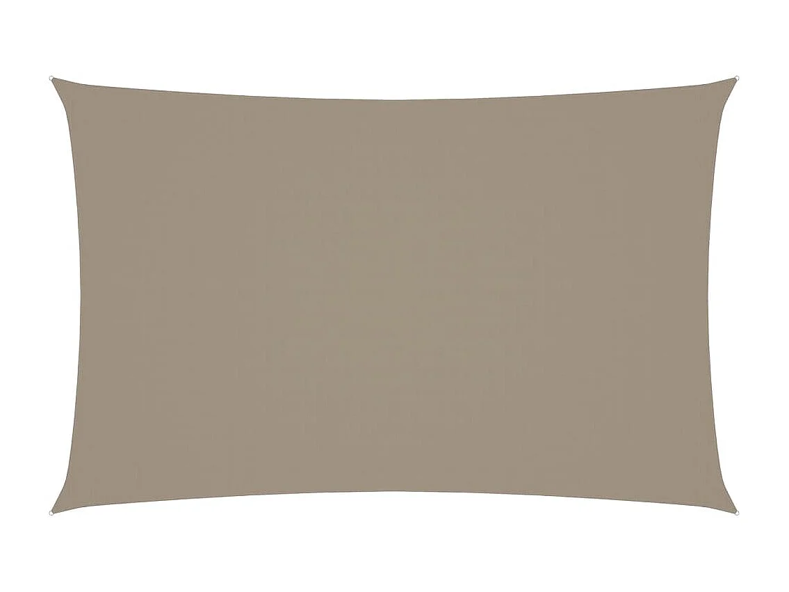 Voile d'ombrage tissu oxford rectangulaire 2,5x5 m taupe FR85834