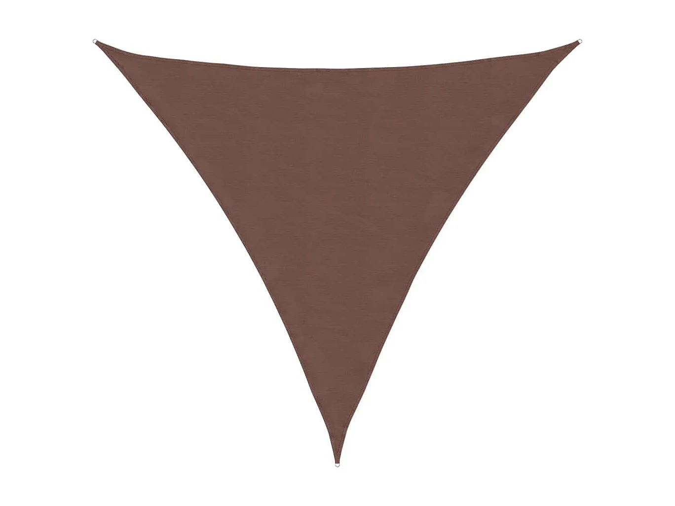 Voile d'ombrage tissu oxford triangulaire 4x4x4 m marron FR83391