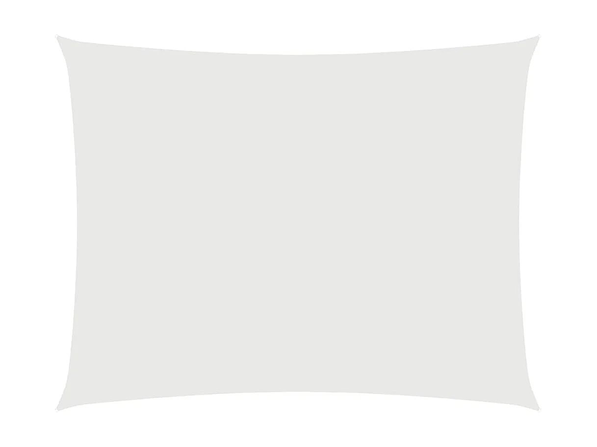 Voile d'ombrage tissu oxford rectangulaire 2x3 m blanc FR52873
