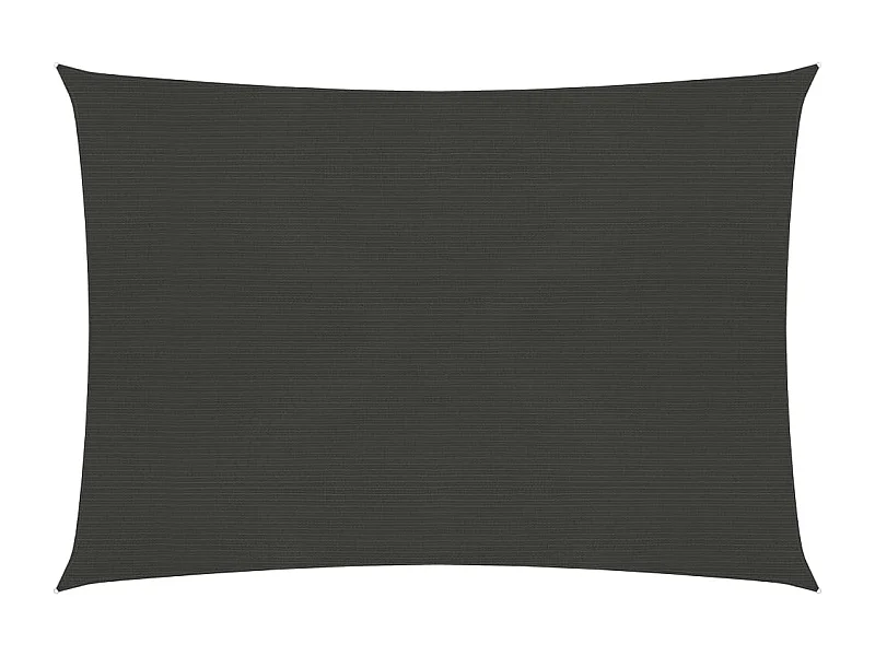 Zonnezeil 160 g/m² 2x3 m HDPE antracietkleurig BE370701