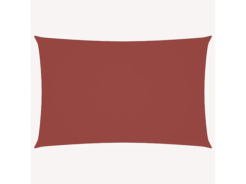 Voile d'ombrage tissu oxford rectangulaire 4x7 m terre cuite FR75640