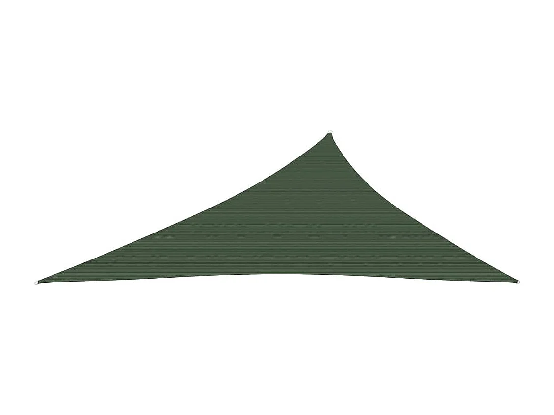 Toldo de vela HDPE verde oscuro 160 g/m² 4x5x6,8 m ES504203