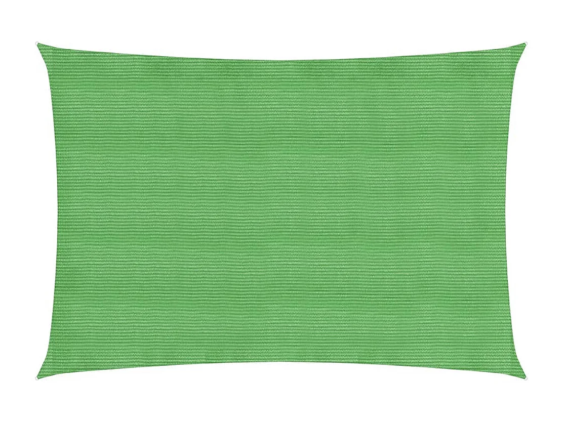 Voile d'ombrage 160 g/m² rectangulaire vert clair 2x3,5 m PEHD FR18200