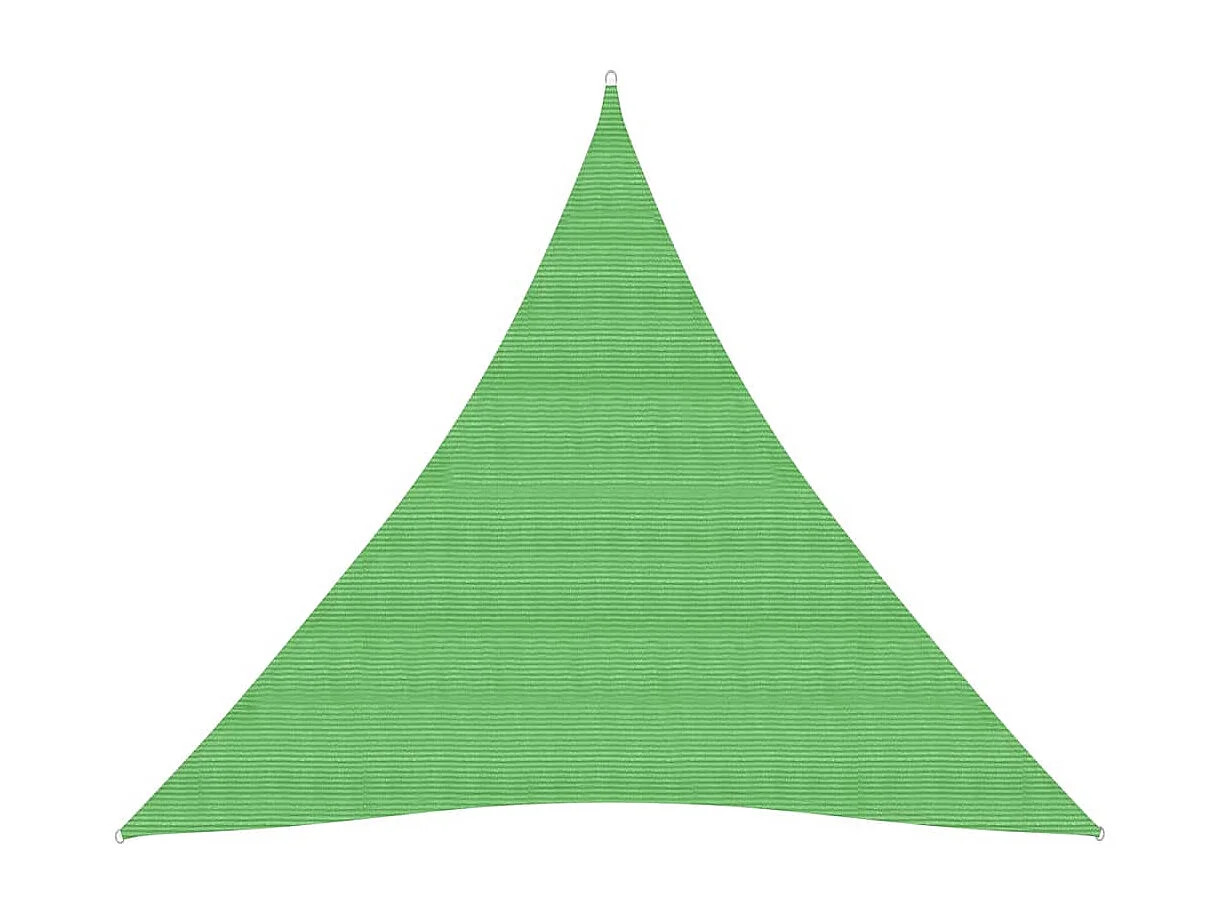 Voile d'ombrage 160 g/m² Vert clair 4,5x4,5x4,5 m PEHD FR23600
