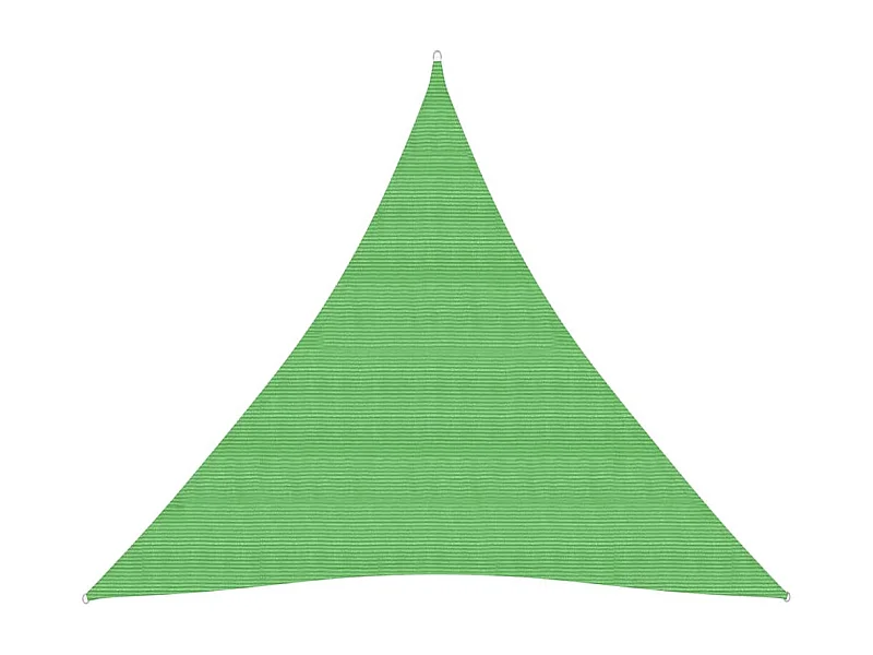 Voile d'ombrage 160 g/m² Vert clair 4,5x4,5x4,5 m PEHD FR23600