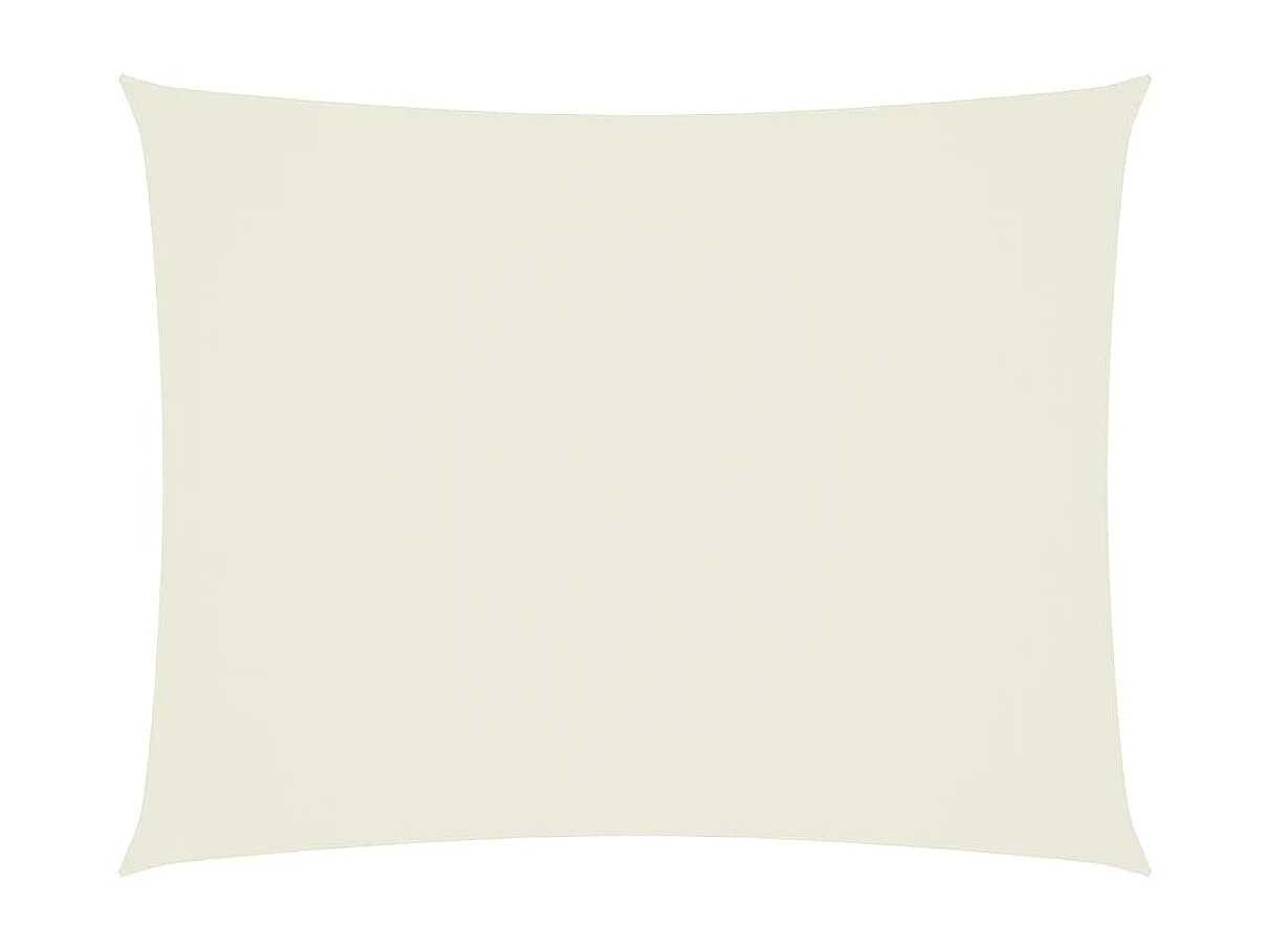 Voile d'ombrage tissu oxford rectangulaire 3x4,5 m crème FR32904