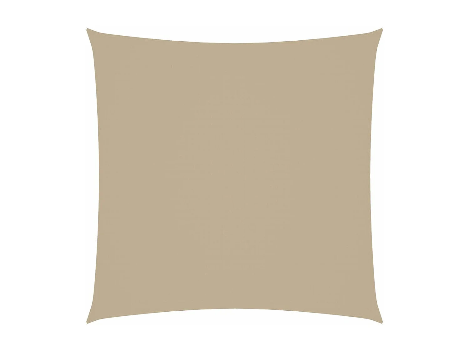 Zonnescherm vierkant 4x4 m oxford stof beige BE777891
