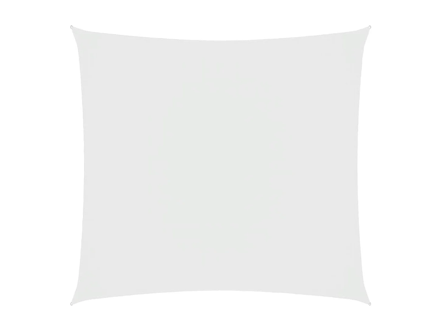 Voile d'ombrage tissu oxford carré 4,5x4,5 m blanc FR11379