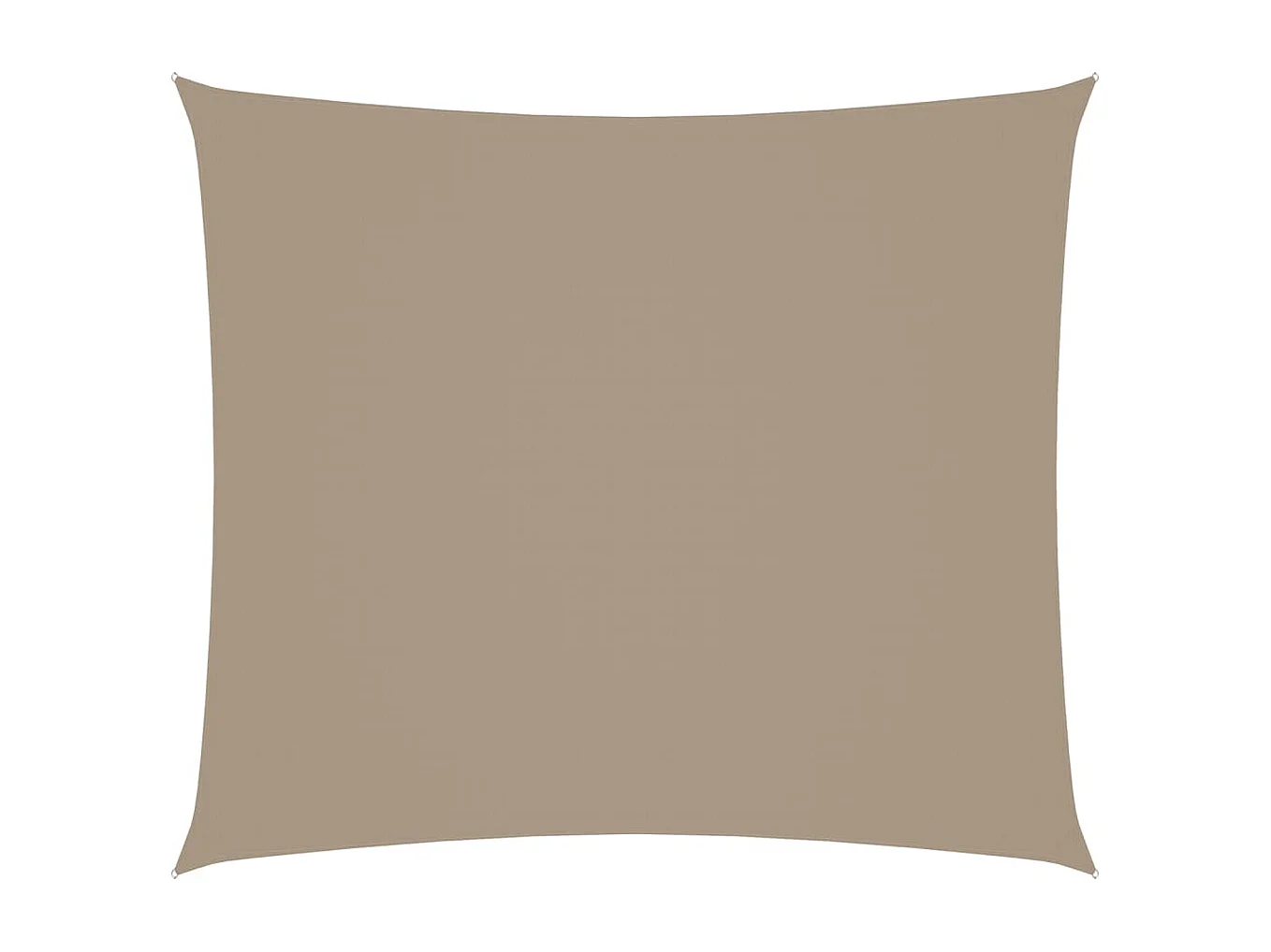 Toldo de vela rectangular tela Oxford gris taupe 2x2,5 m ES597602
