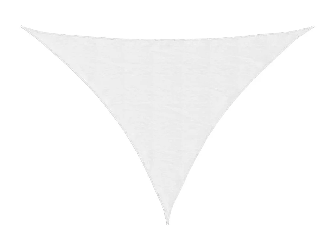 Voile d'ombrage tissu oxford triangulaire 4x5x6,4 m blanc FR33692