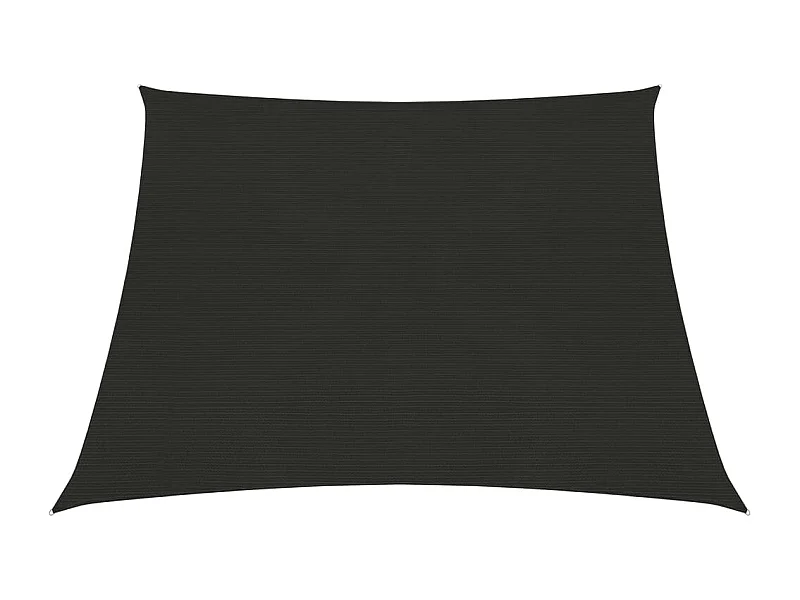 Voile d'ombrage 160 g/m² Noir 3/4x2 m PEHD FR19239
