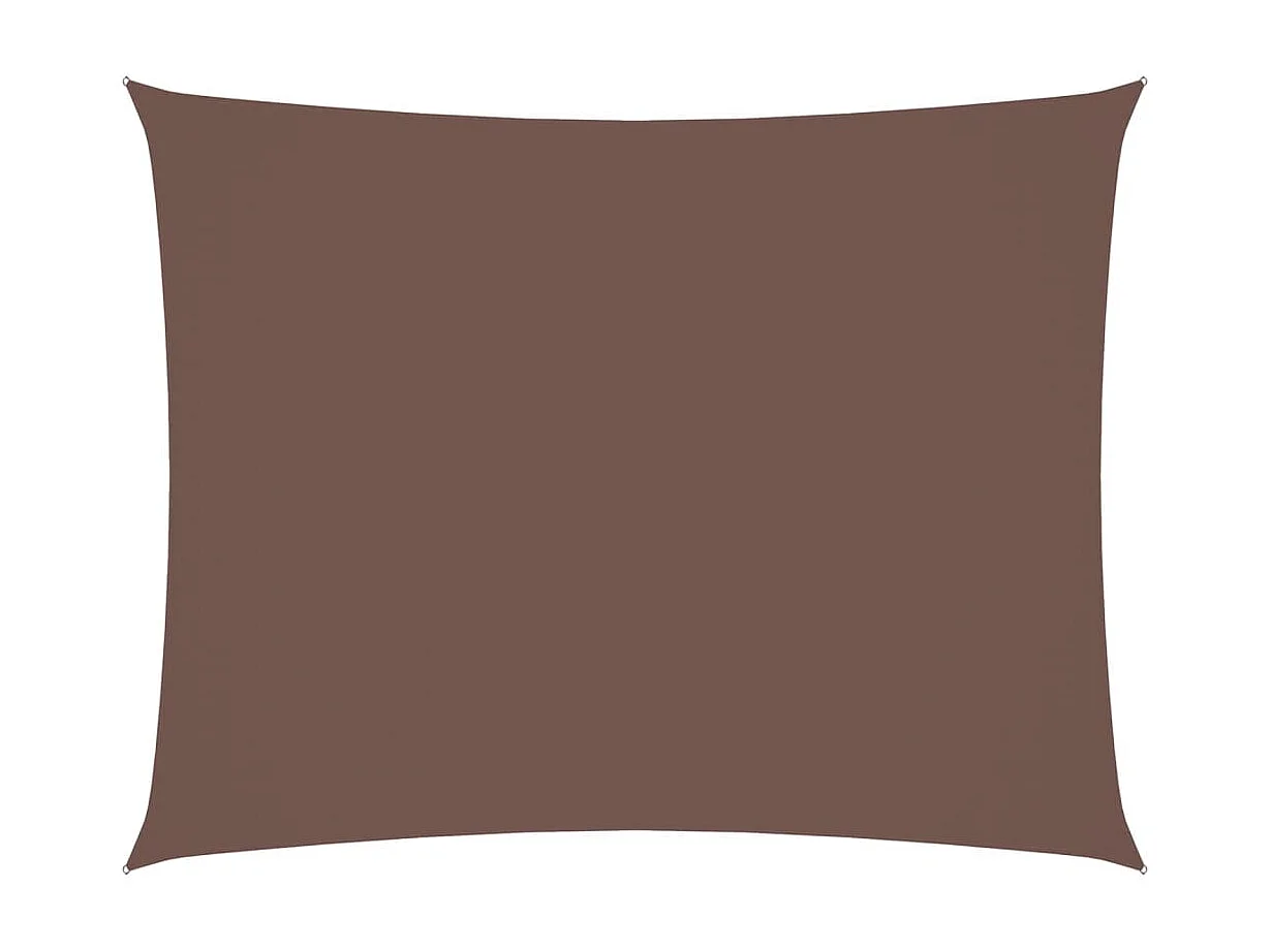 Voile d'ombrage tissu oxford rectangulaire 2,5x4 m marron FR72376