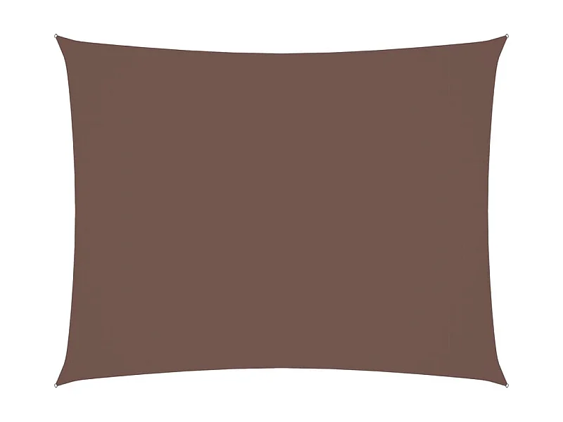 Voile d'ombrage tissu oxford rectangulaire 2,5x4 m marron FR72376