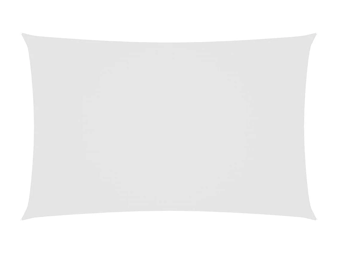 Voile d'ombrage tissu oxford rectangulaire 2,5x5 m blanc FR10496