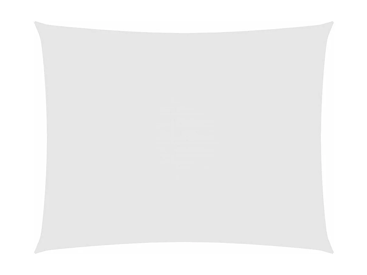 Voile d'ombrage Tissu Oxford rectangulaire 5x7 m Blanc FR62626