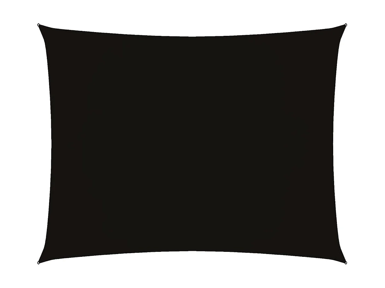 Voile d'ombrage tissu oxford rectangulaire 2x3 m noir FR94108