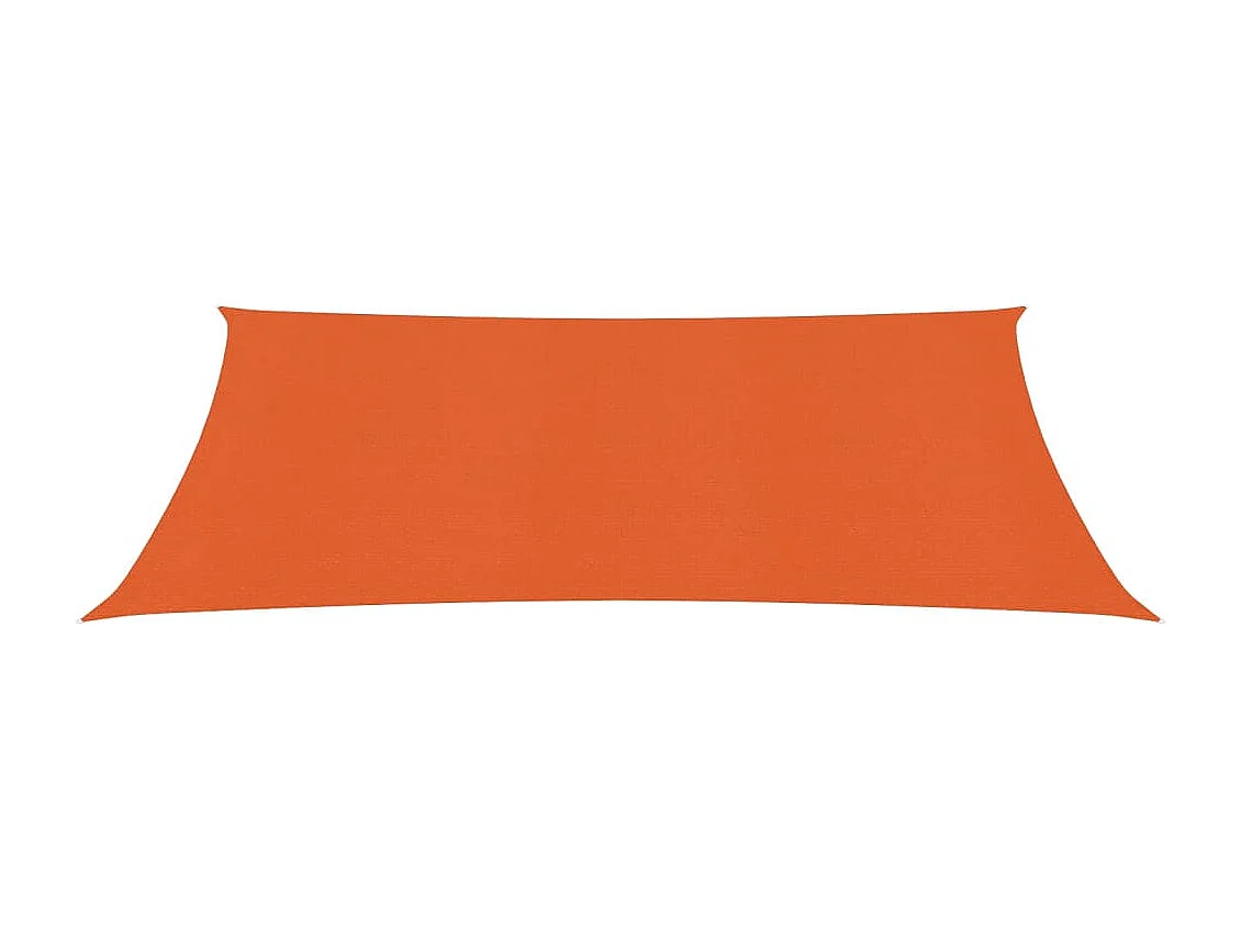 Voile d'ombrage 160 g/m² Orange 2,5x3,5 m PEHD FR49152
