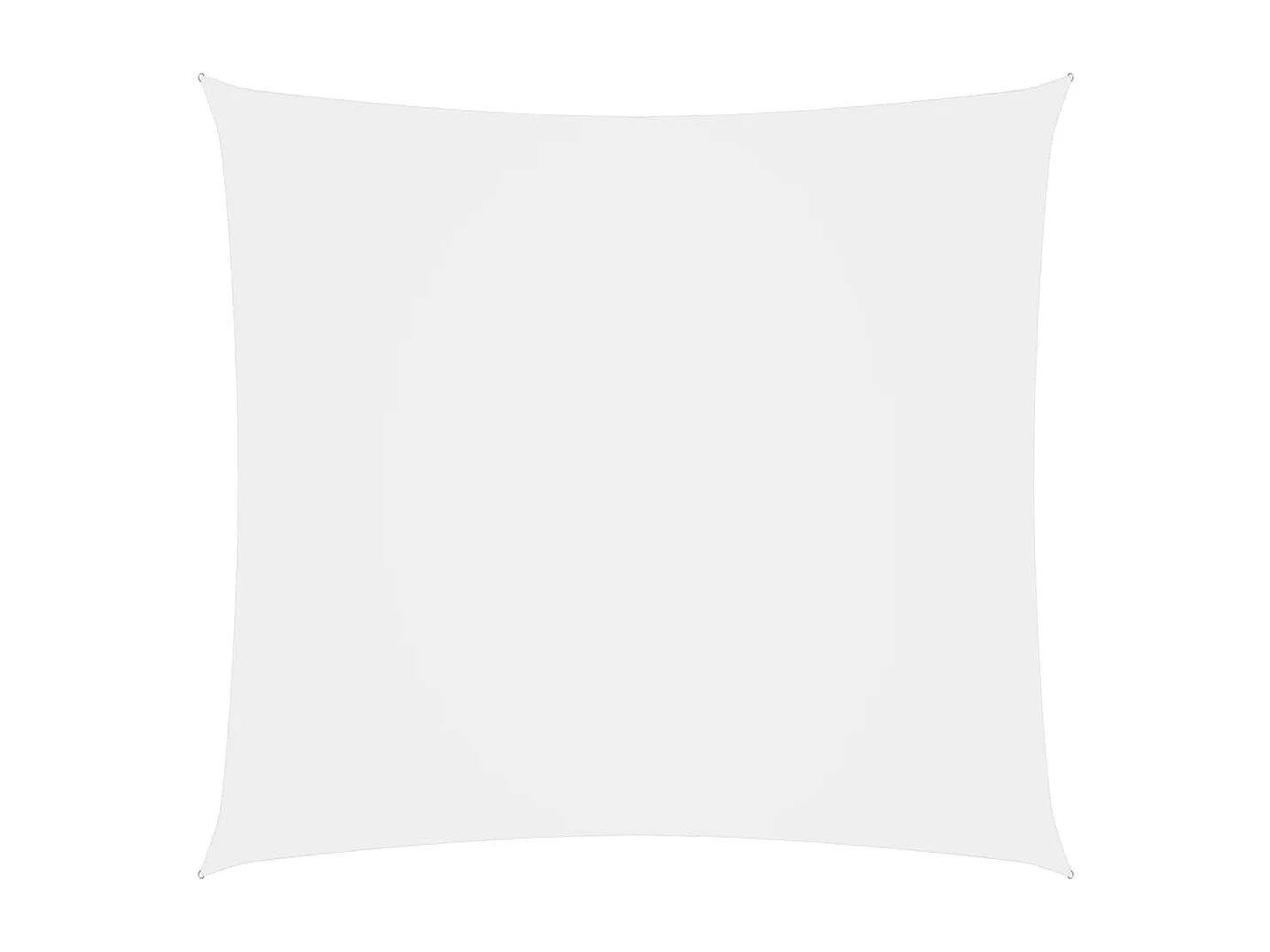 Voile d'ombrage Tissu Oxford carré 6x6 m Blanc FR86333