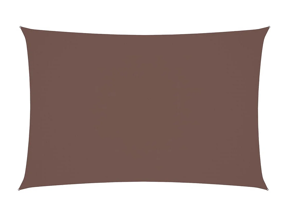 Voile d'ombrage Tissu Oxford rectangulaire 2x4 m marron FR19203