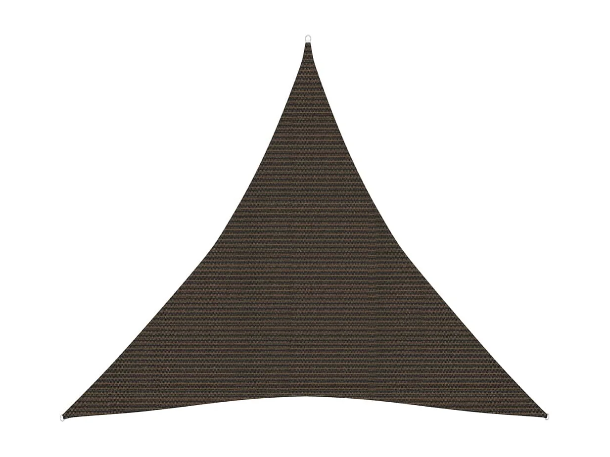 Zonnezeil 160 g/m² 4,5x4,5x4,5 m HDPE bruin BE426144