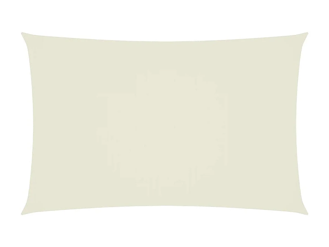 Toldo de vela rectangular tela Oxford color crema 5x8 m ES956700
