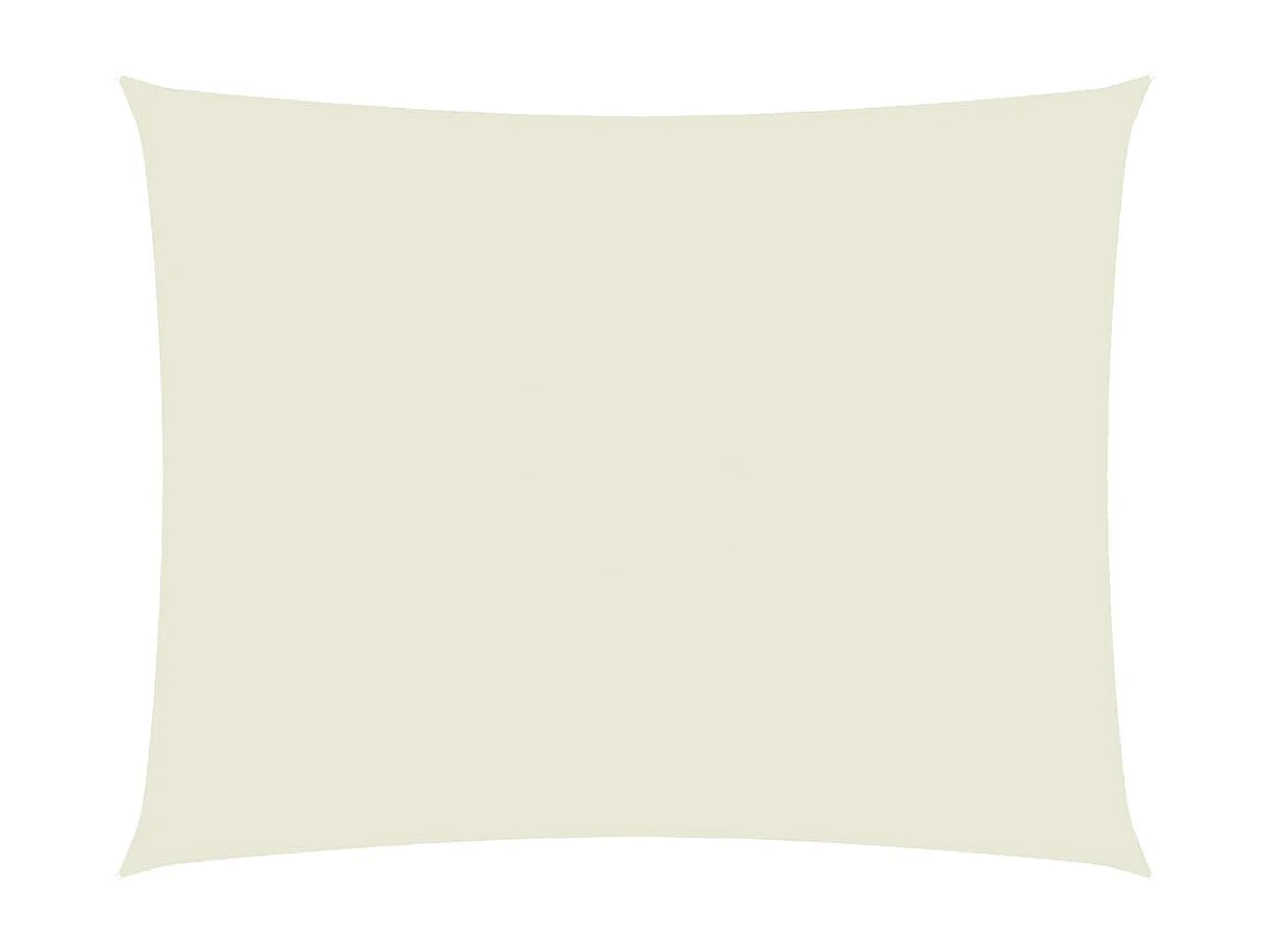 Voile d'ombrage tissu oxford rectangulaire 2,5x4 m crème FR27616