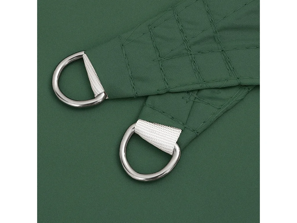 Toldo de vela cuadrado tela Oxford verde oscuro 4x4 m ES134138
