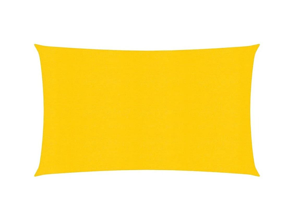 Toldo de vela HDPE amarrilo 160 g/m² 2,5x5 m ES793136