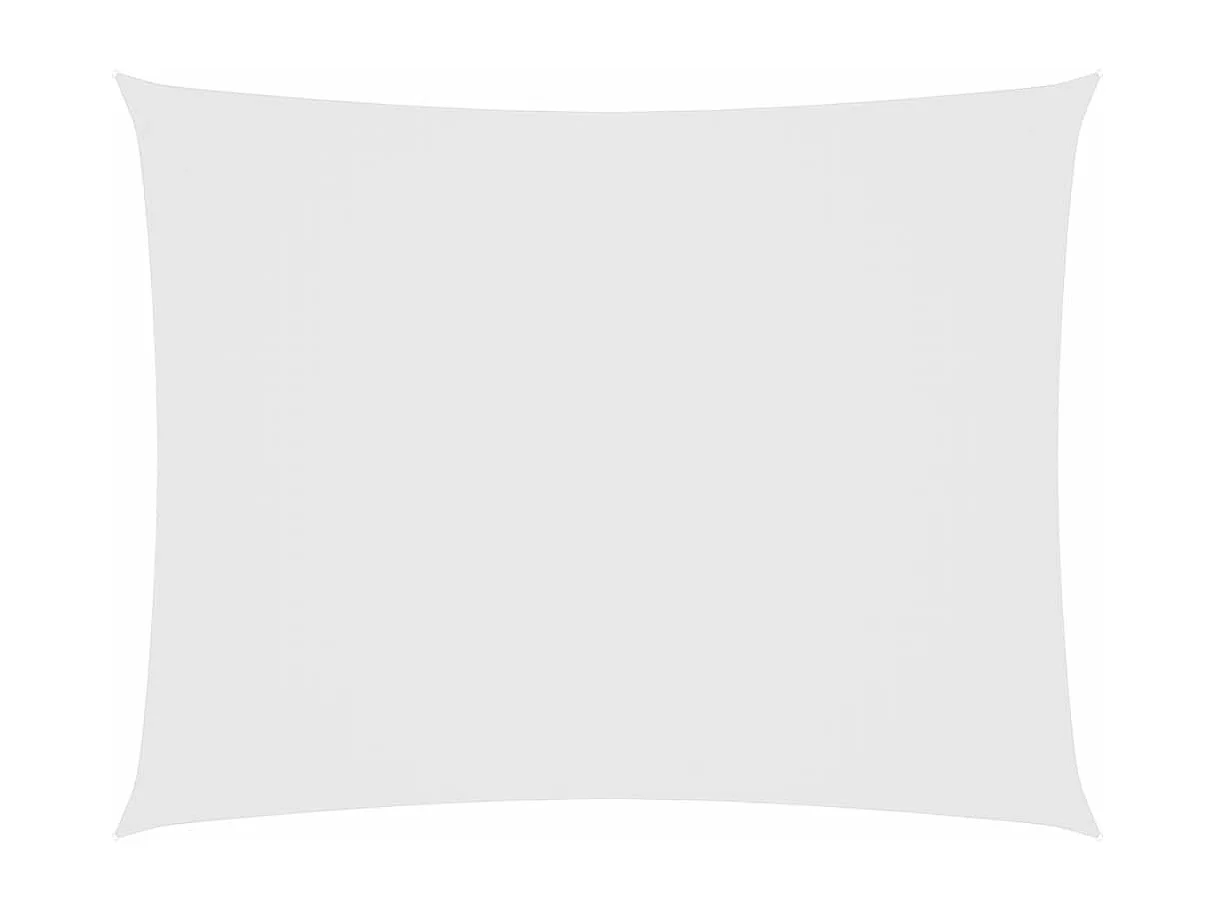 Voile d'ombrage tissu oxford rectangulaire 3x4 m blanc FR55450