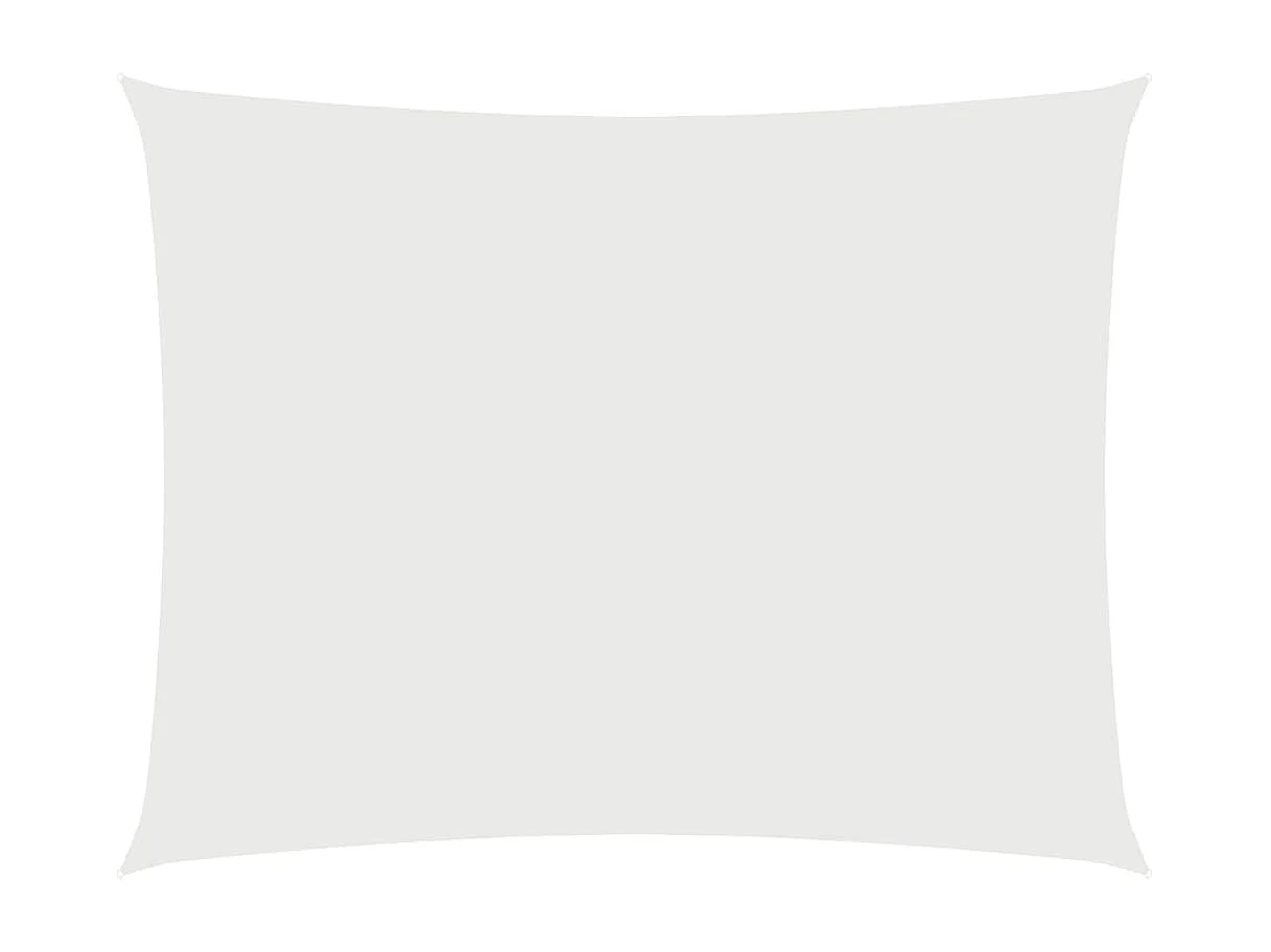 Voile d'ombrage tissu oxford rectangulaire 2x3,5 m blanc FR31102